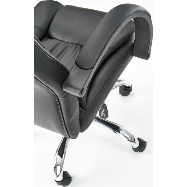 Chaise de bureau Bojan en cuir artificiel noir Chaise de bureau Bojan en cuir artificiel noir