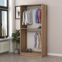 Cavolo garderob 90x52x210 cm - Brun/fume