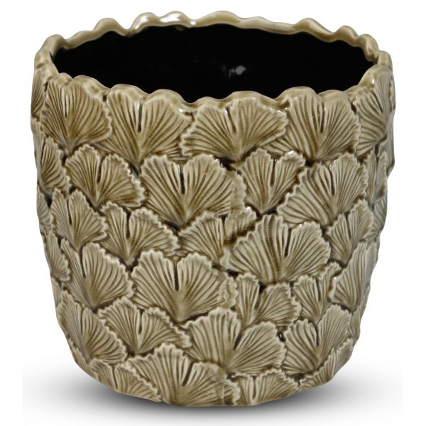 Kruka Ginkgo H19 cm - Grn
