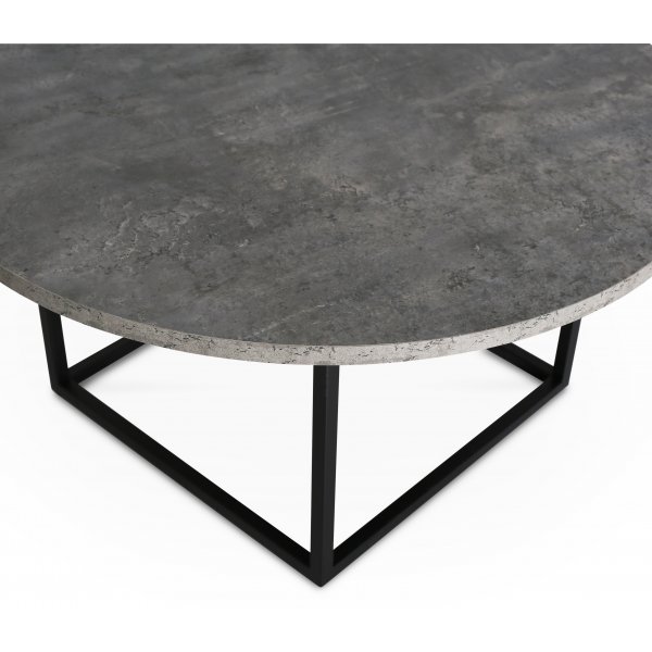 Sintorp runt soffbord Ø90 cm - Betong (Exklusivt laminat) + Textilrengöring för möbler Sintorp runt soffbord Ø90 cm - Betong (Exklusivt laminat) + Textilrengöring för möbler