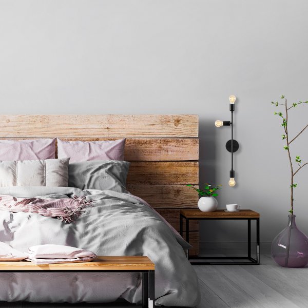 Nachtkastwandlamp 3162 - Zwart