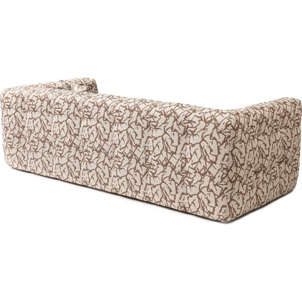 Cady 3-sits soffa - Beige/brun Cady 3-sits soffa - Beige/brun