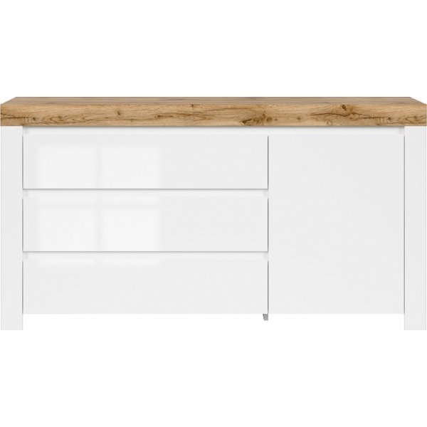 Holten dressoir - Wit/wotan eiken
