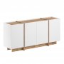 Sideboard Dromma 180 cm - Vit/Atlantic Pine