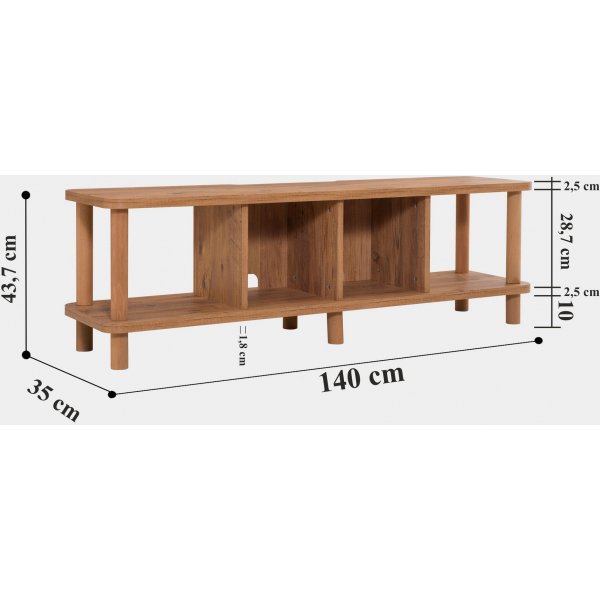 Neo TV-bänk 140 cm - Furu Neo TV-bänk 140 cm - Furu
