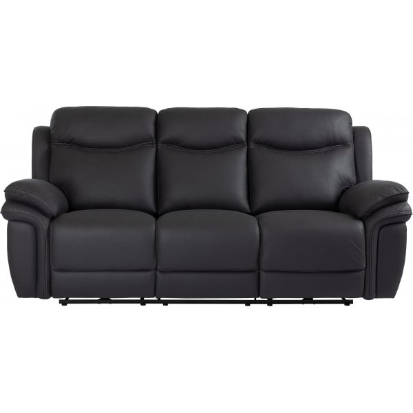 Canap inclinable 3 places Manne - Noir