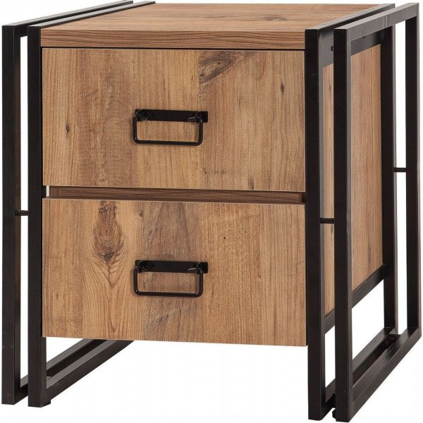 Cosmo Commode nachtkastje - Grenen/zwart