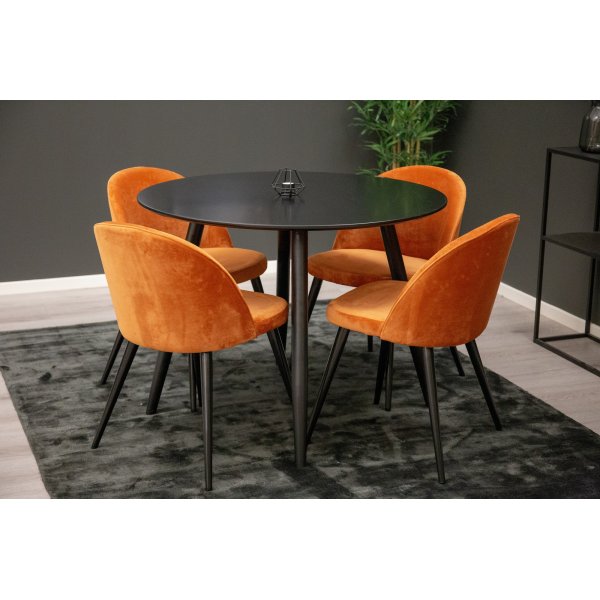 Chaise de salle à manger Alice - Orange Chaise de salle à manger Alice - Orange