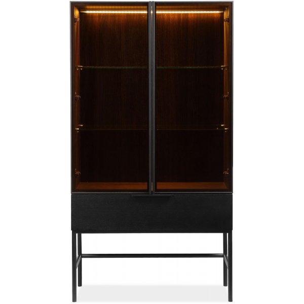 Sterling vitrinsk�p - Svart askfan�r