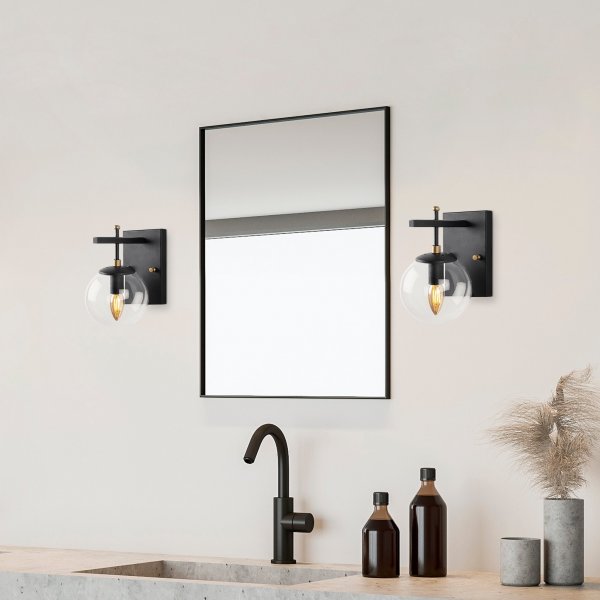 Zahar wandlamp 13112 - Zwart