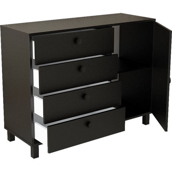 Vilamo byrå 81 - Svart Vilamo byrå 81 - Svart