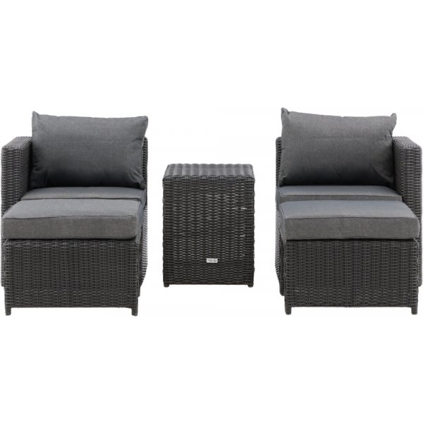 Quad loungegrupp - Svart