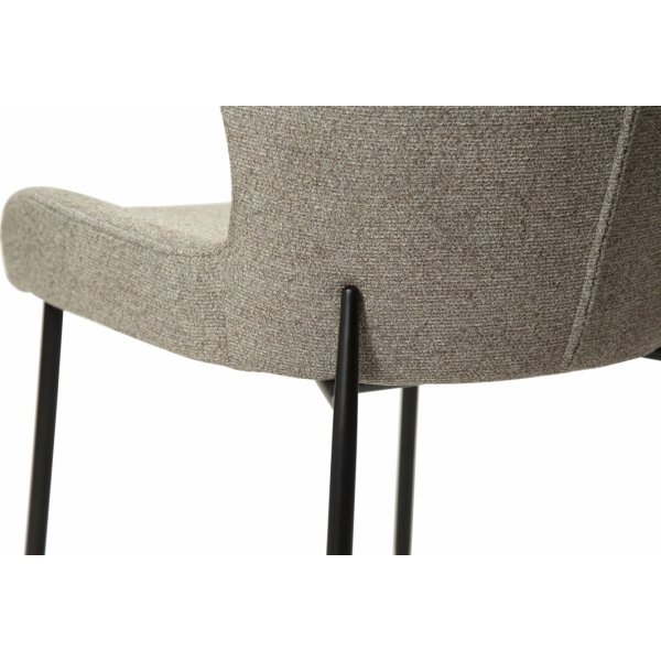 Chaise de salle à manger Glam - Boucle marron Chaise de salle à manger Glam - Boucle marron