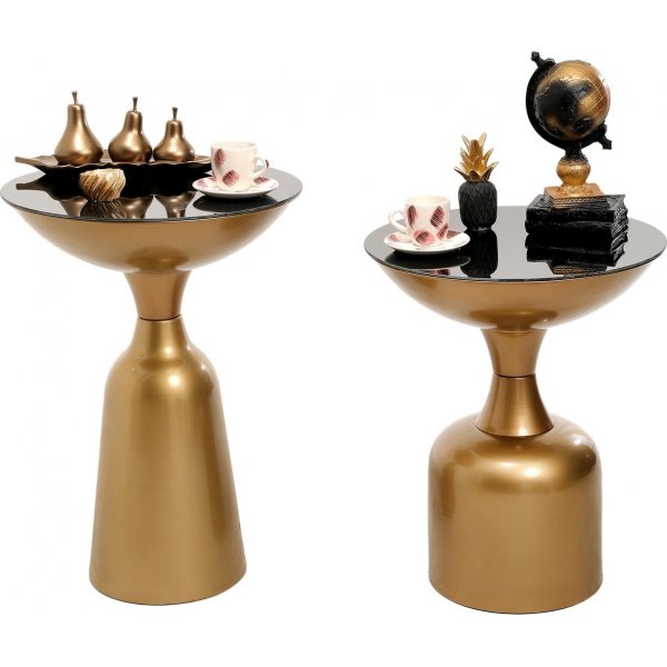 Chalice sidobord set 46/56 cm - Guld