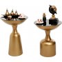 Chalice sidobord set 46/56 cm - Guld