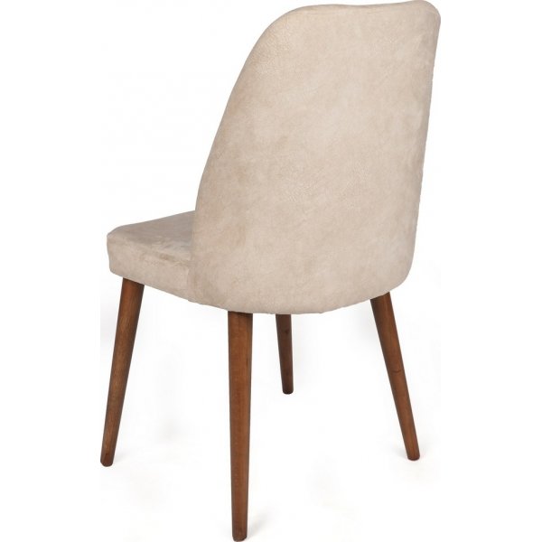 Ensemble de chaises de salle à manger Dallas - Beige/noyer Ensemble de chaises de salle à manger Dallas - Beige/noyer