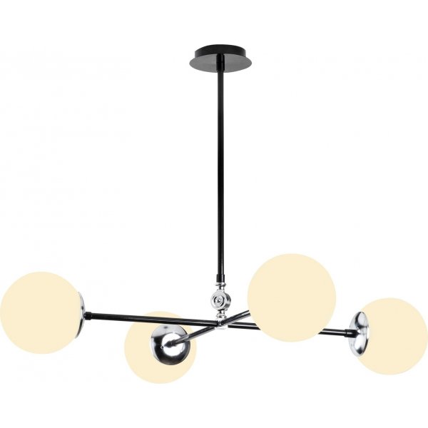 Lorea plafondlamp 1 - Zwart/wit