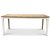 Viola matbord 180x90 cm med vintage bordsskiva och vita ben + Fläckborttagare för möbler