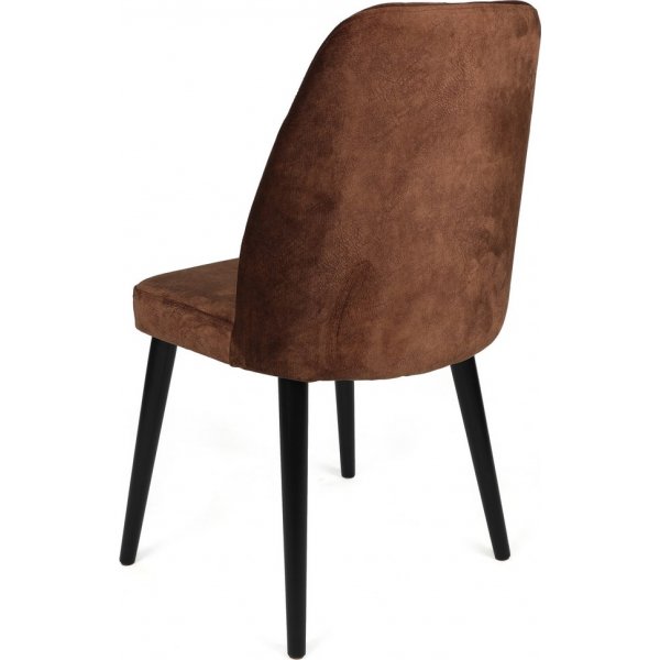 Alfred eetkamerstoelen set - Bruin/zwart Alfred eetkamerstoelen set - Bruin/zwart