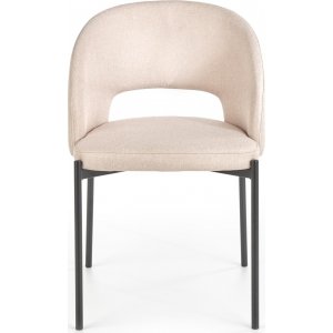 Stol beige med svarta ben - Cadeira + Möbeltassar Stol beige med svarta ben - Cadeira + Möbeltassar
