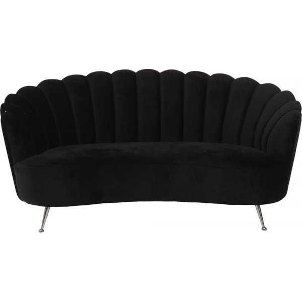 Signy 2-sits soffa - Svart velour