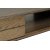 Inez soffbord i brunoljad ek med frvaringslda - 120x62 cm