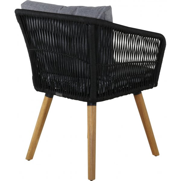 Chania stol - Svart/Grå/Natur Chania stol - Svart/Grå/Natur