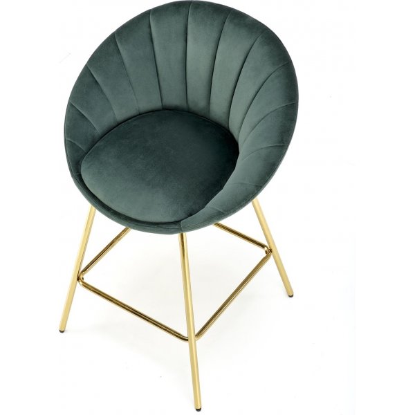 Tabouret de bar Pelican 112 - Vert foncé/or Tabouret de bar Pelican 112 - Vert foncé/or