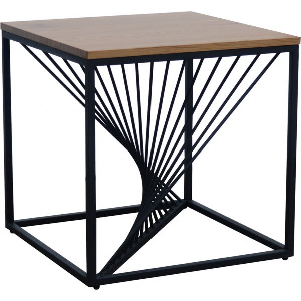 Orion soffbord 55 x 55 cm - Ek/svart