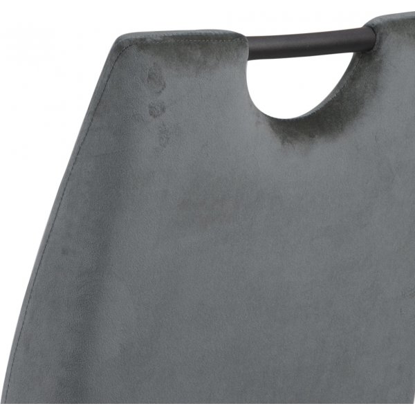 Chaise de salle à manger en laine - Gris Chaise de salle à manger en laine - Gris