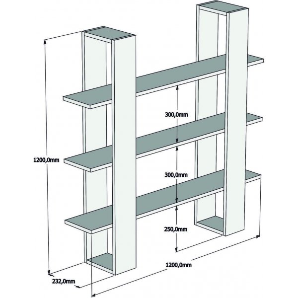 Ada bokhylla - Valnöt Ada bokhylla - Valnöt