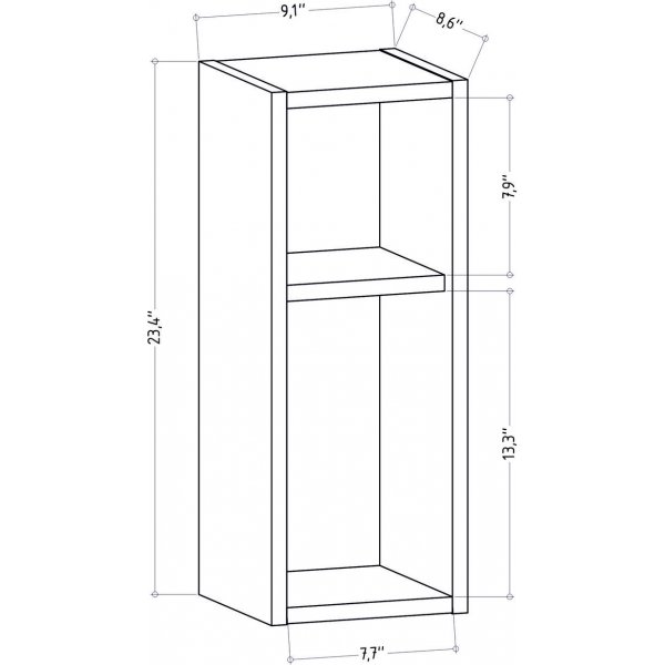 Sault nachtkastje - Wit