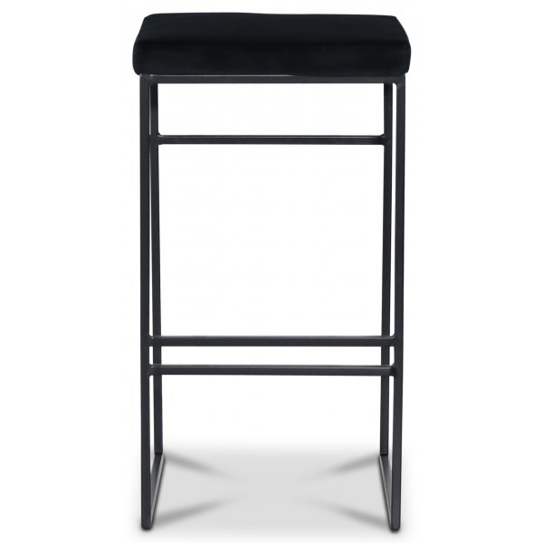 Stage barstol - Svart sammet / svart