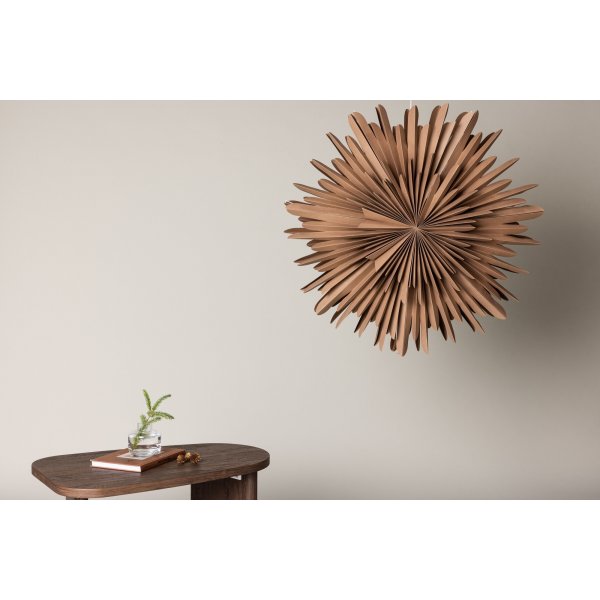 Slen adventsstjrna 80 cm - Brun