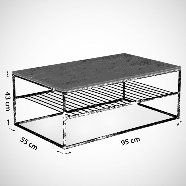 Table basse Etna 95 x 55 cm - Blanc Table basse Etna 95 x 55 cm - Blanc