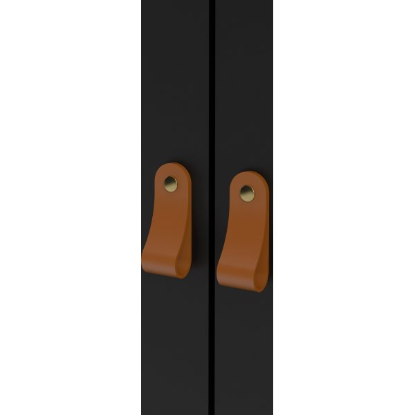 Madrid garderob med 3 dörrar - Svart Madrid garderob med 3 dörrar - Svart