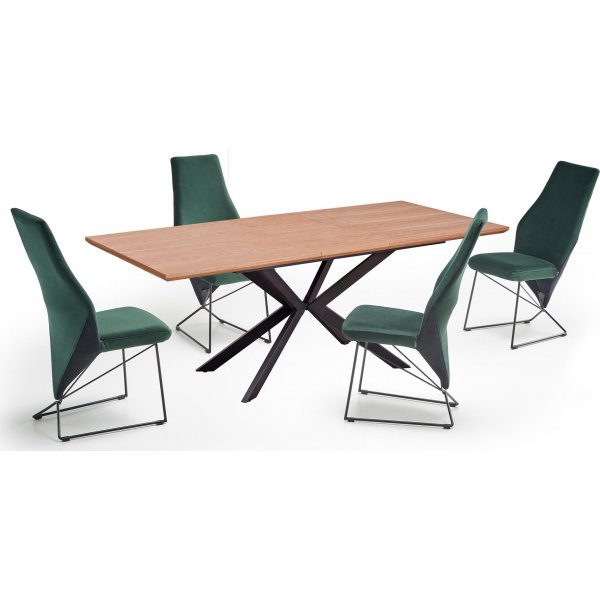 Matamata matbord 160-200 cm - Ek/svart Matamata matbord 160-200 cm - Ek/svart