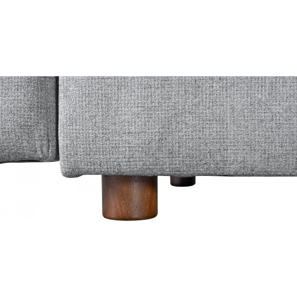 Soffa med förvaring grå 214 cm bred Soffa med förvaring grå 214 cm bred