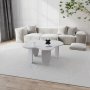 Table basse Maldives 100 x 100 cm - Blanc