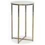 Palasso runt Lampbord 40 cm - Mssing / Ljus marmorering