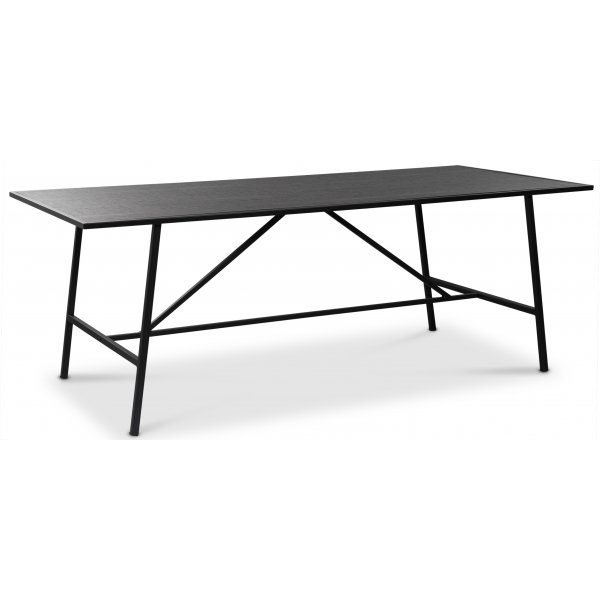 Toscana matbord 206 cm - brunbetsad ek foliering