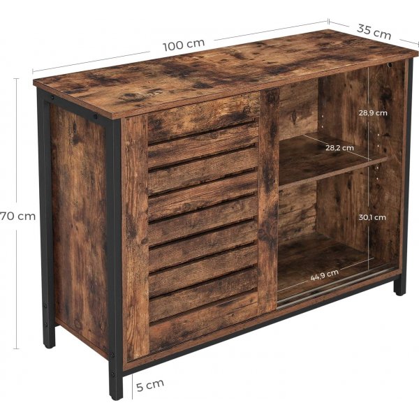 Vilgot skåp - Brun/svart Vilgot skåp - Brun/svart