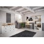 Nola bureau 95 x 45 cm - Wit/beige