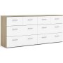 Space byr med 8 ldor - Ek/vit