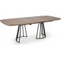 Everton eettafel 180-200 x 100 cm - Walnoot/zwart