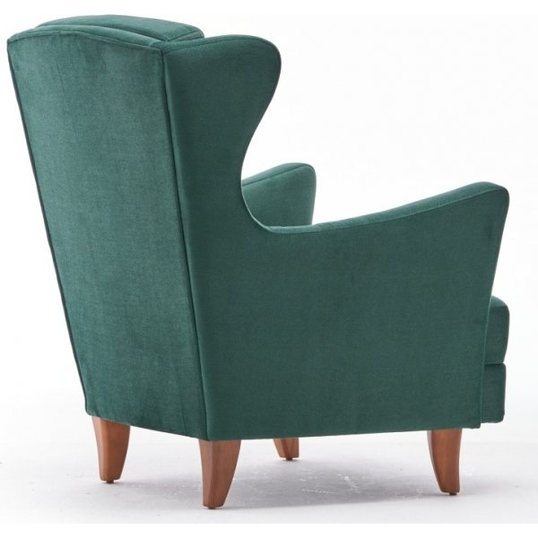 ronlappsftlj i grn sammet