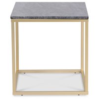 Accent soffbord 50 - Grå marmor / Matt mässing Accent soffbord 50 - Grå marmor / Matt mässing