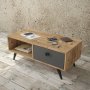Vilamo soffbord 96 x 44,5 cm - Furu/antracit