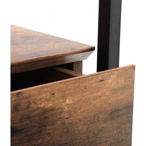 Eddie bijzettafel 43 x 43 cm - Bruin/zwart