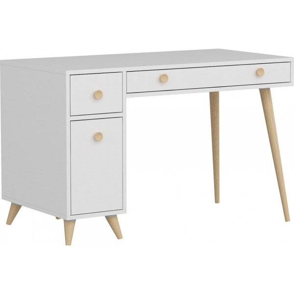 Inert skrivbord 120x60 cm - Vit/ek Inert skrivbord 120x60 cm - Vit/ek